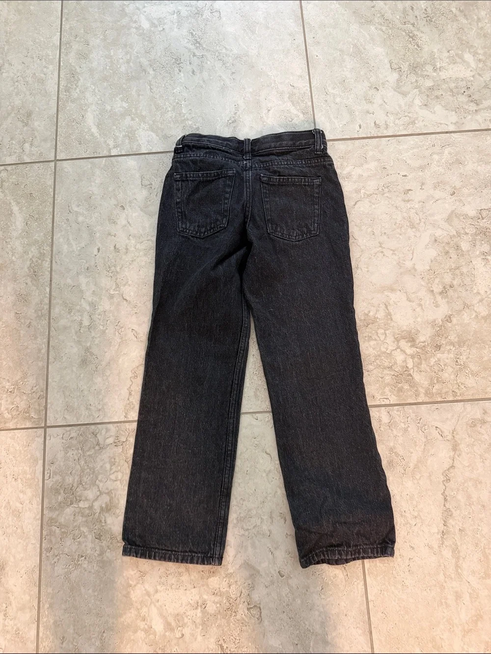 Cat & Jack Men's Straight Black Washed Jeans